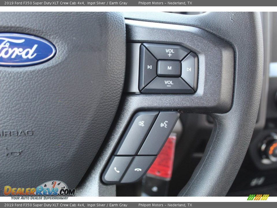 2019 Ford F350 Super Duty XLT Crew Cab 4x4 Ingot Silver / Earth Gray Photo #12