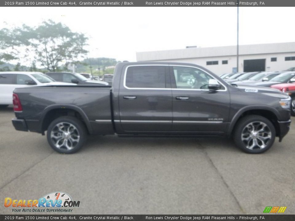 2019 Ram 1500 Limited Crew Cab 4x4 Granite Crystal Metallic / Black Photo #6