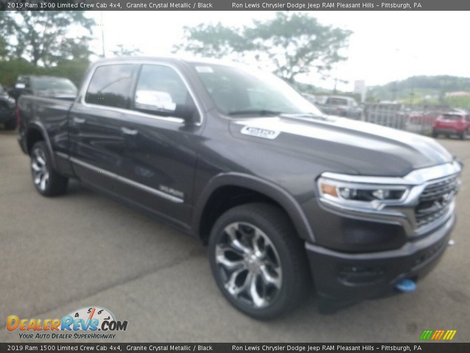 2019 Ram 1500 Limited Crew Cab 4x4 Granite Crystal Metallic / Black Photo #7