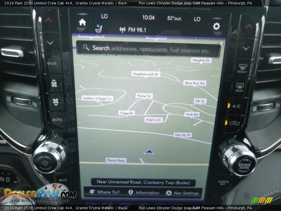 Navigation of 2019 Ram 1500 Limited Crew Cab 4x4 Photo #19