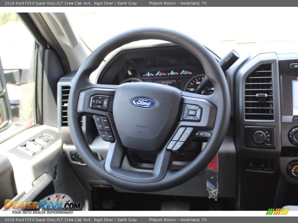 2019 Ford F350 Super Duty XLT Crew Cab 4x4 Ingot Silver / Earth Gray Photo #21