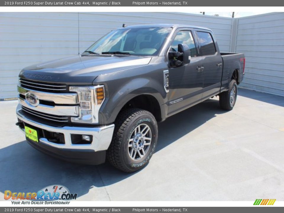 2019 Ford F250 Super Duty Lariat Crew Cab 4x4 Magnetic / Black Photo #4