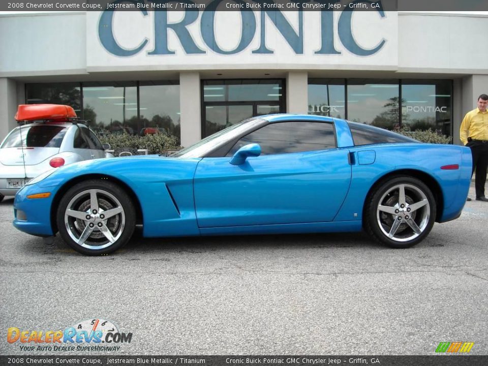 2008 Chevrolet Corvette Coupe Jetstream Blue Metallic / Titanium Photo #1