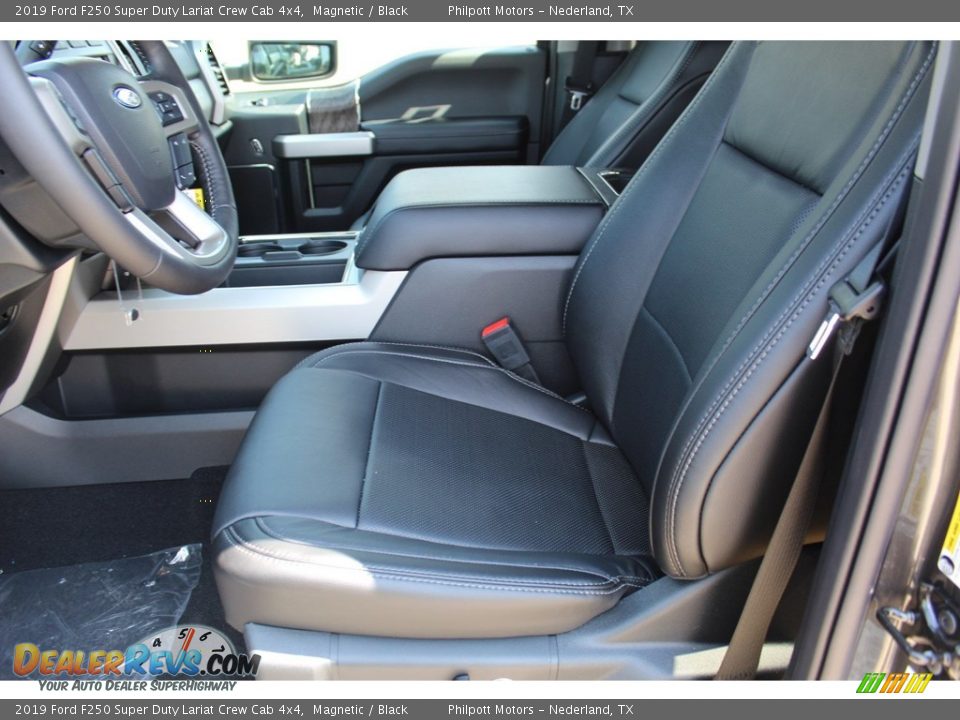 2019 Ford F250 Super Duty Lariat Crew Cab 4x4 Magnetic / Black Photo #7