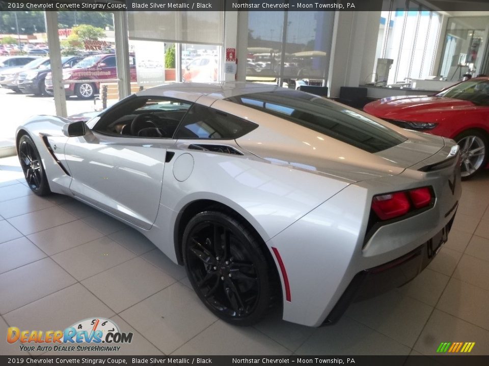 2019 Chevrolet Corvette Stingray Coupe Blade Silver Metallic / Black Photo #4