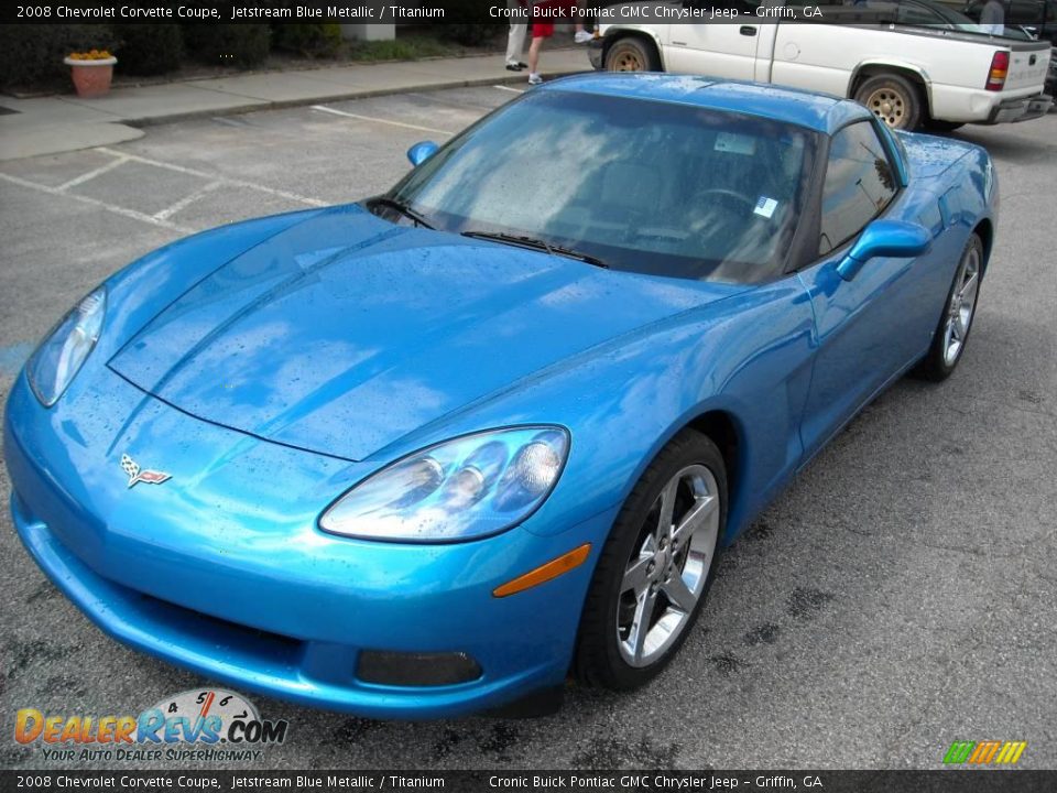 2008 Chevrolet Corvette Coupe Jetstream Blue Metallic / Titanium Photo #2