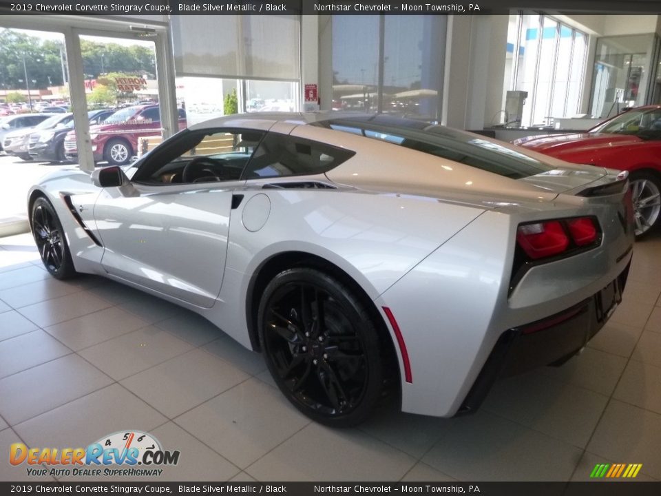 2019 Chevrolet Corvette Stingray Coupe Blade Silver Metallic / Black Photo #5