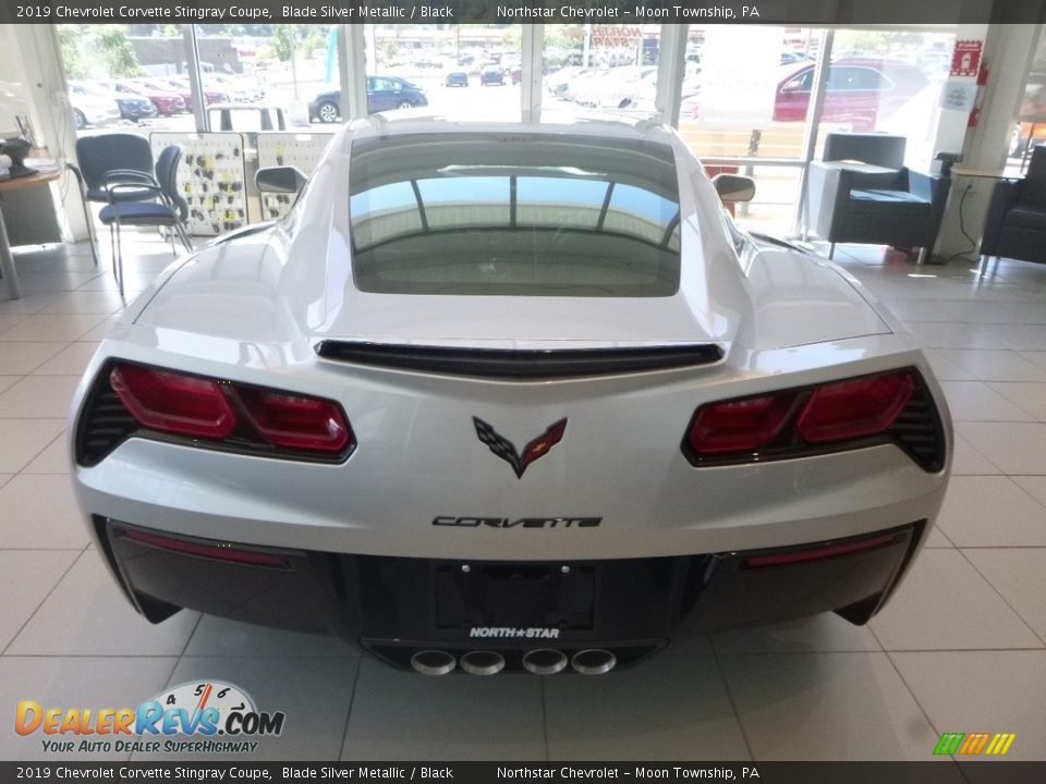 2019 Chevrolet Corvette Stingray Coupe Blade Silver Metallic / Black Photo #6