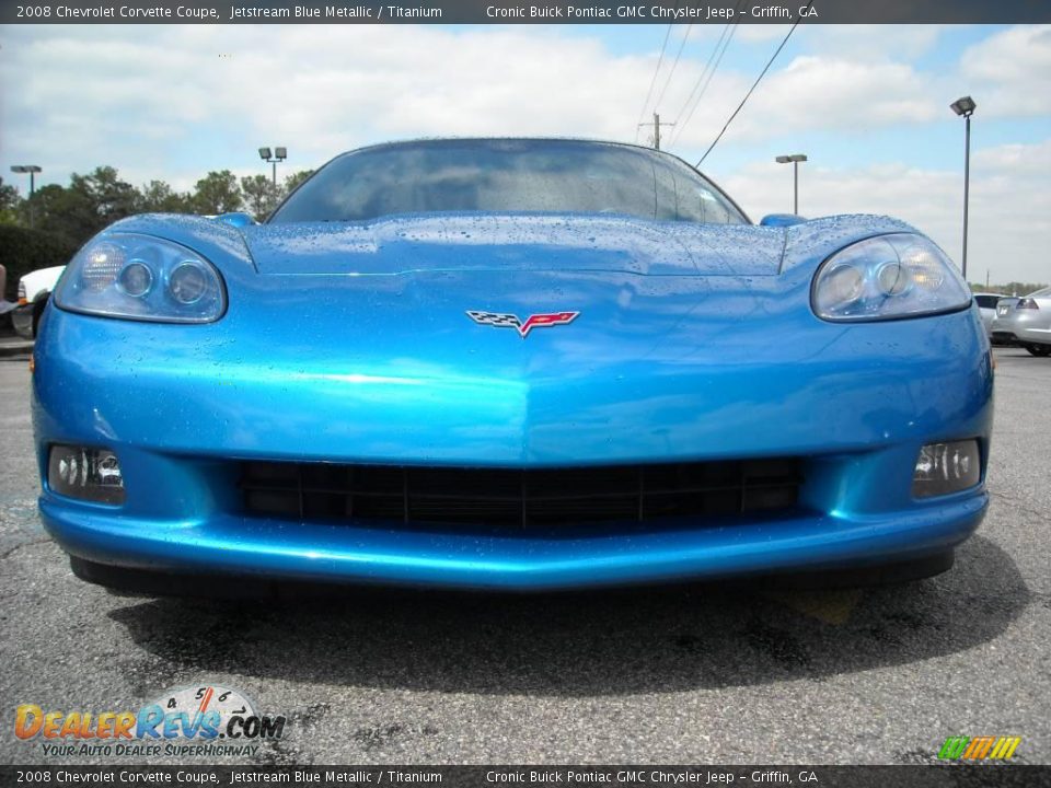 2008 Chevrolet Corvette Coupe Jetstream Blue Metallic / Titanium Photo #3