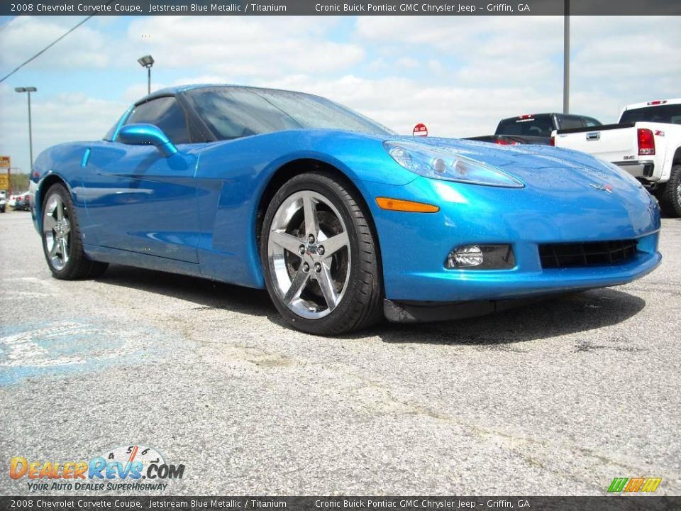 2008 Chevrolet Corvette Coupe Jetstream Blue Metallic / Titanium Photo #4