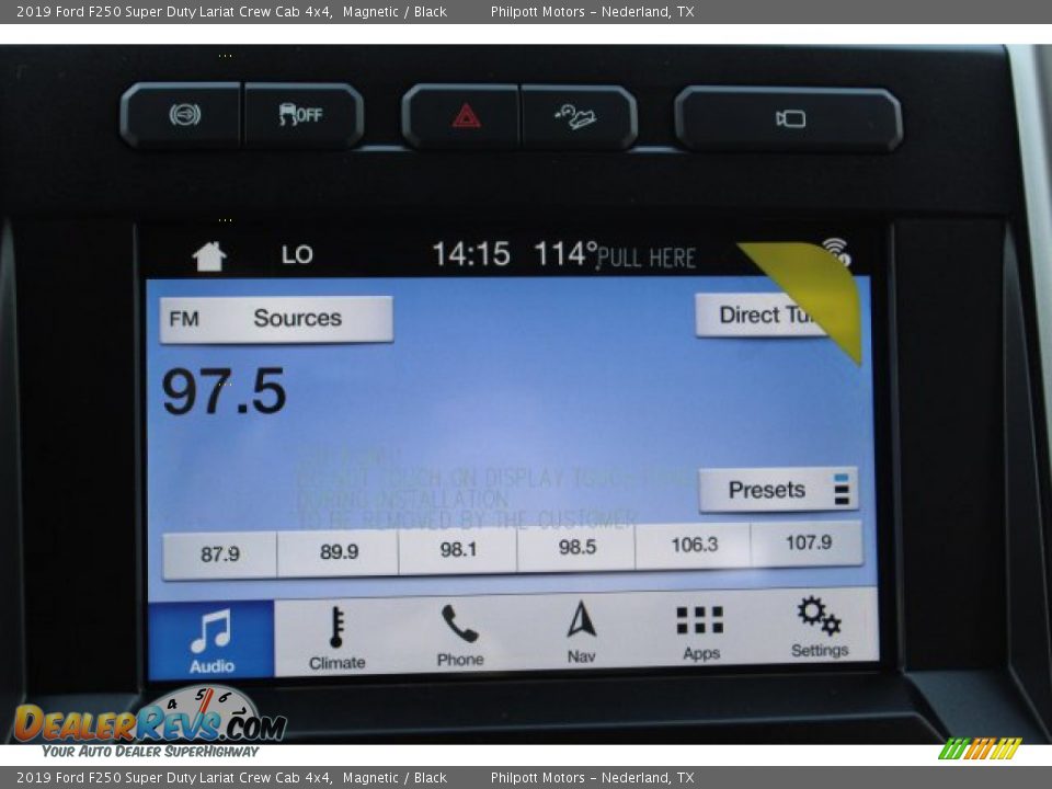 2019 Ford F250 Super Duty Lariat Crew Cab 4x4 Magnetic / Black Photo #13