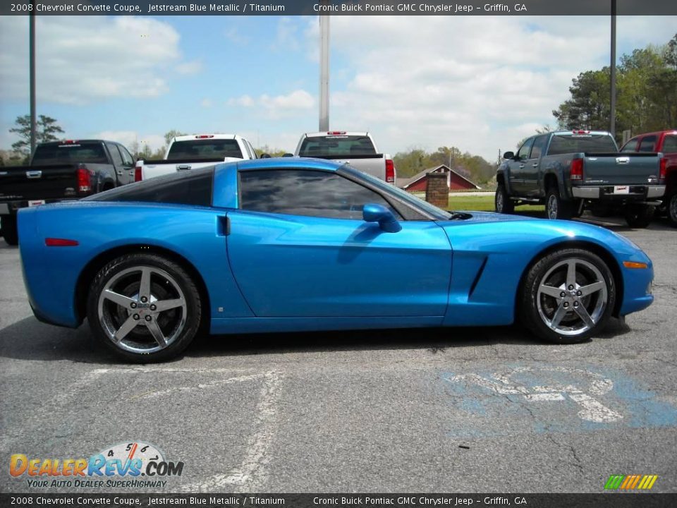 2008 Chevrolet Corvette Coupe Jetstream Blue Metallic / Titanium Photo #5