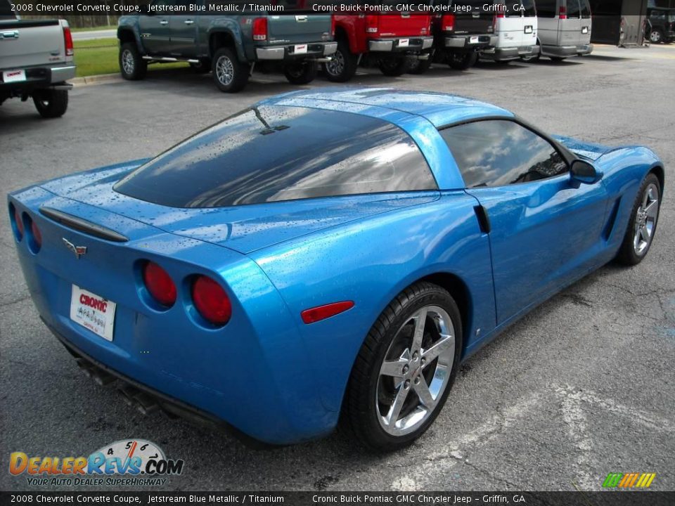 2008 Chevrolet Corvette Coupe Jetstream Blue Metallic / Titanium Photo #6