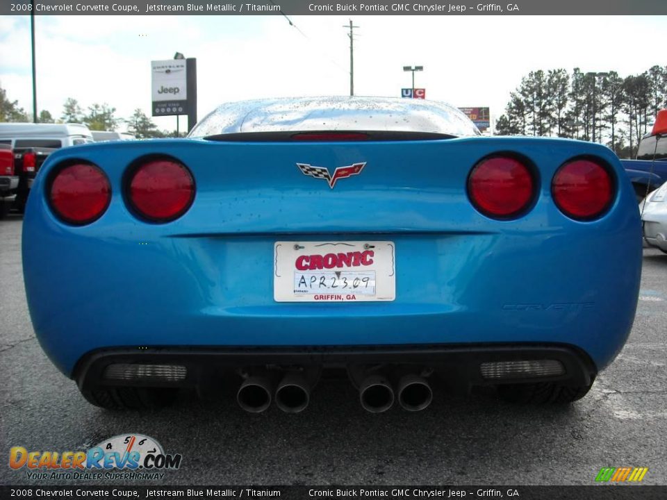 2008 Chevrolet Corvette Coupe Jetstream Blue Metallic / Titanium Photo #7