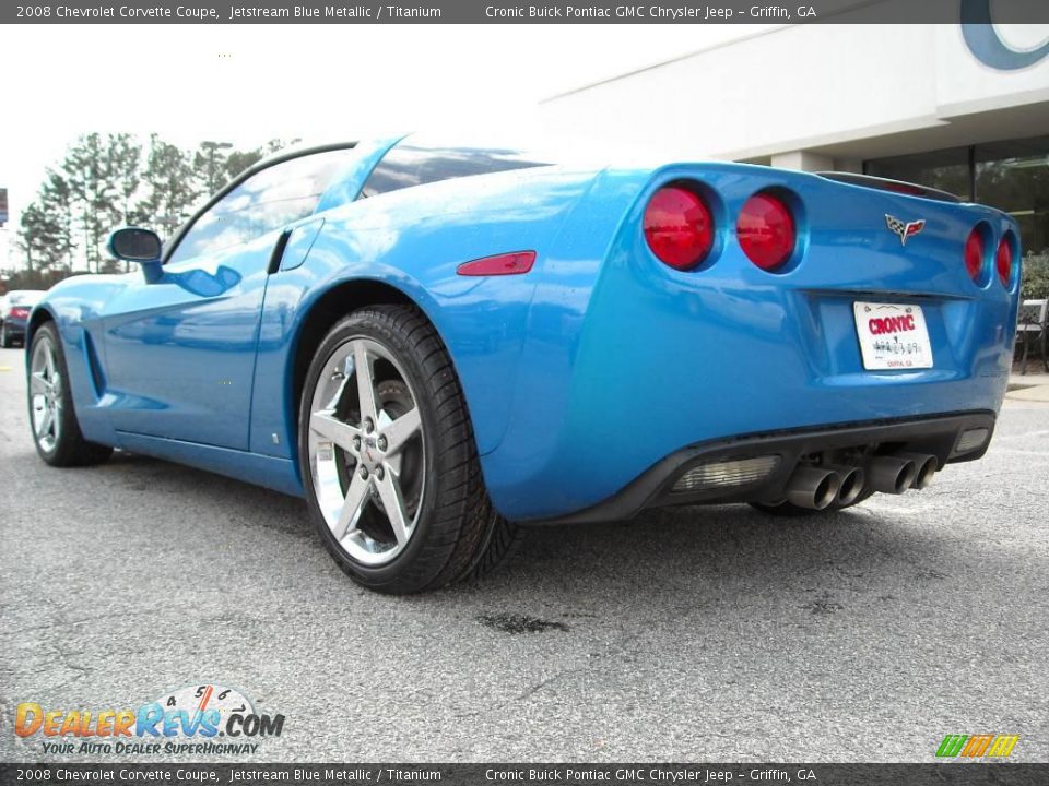 2008 Chevrolet Corvette Coupe Jetstream Blue Metallic / Titanium Photo #8