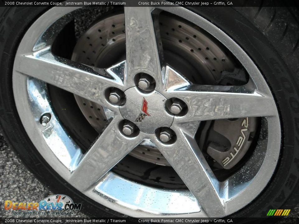 2008 Chevrolet Corvette Coupe Jetstream Blue Metallic / Titanium Photo #9