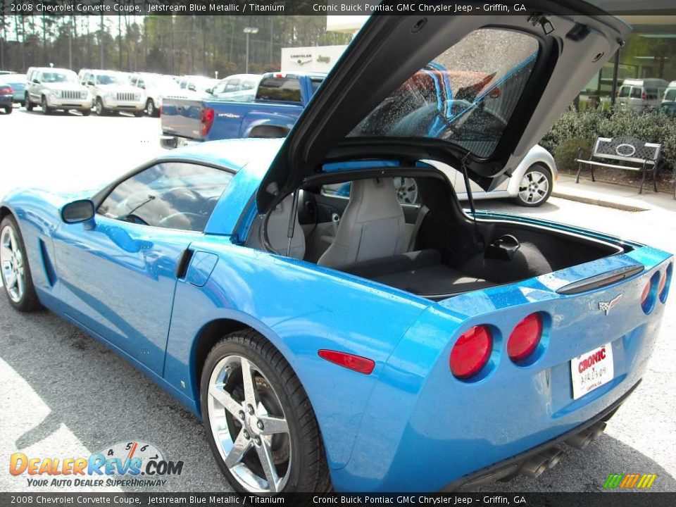 2008 Chevrolet Corvette Coupe Jetstream Blue Metallic / Titanium Photo #11
