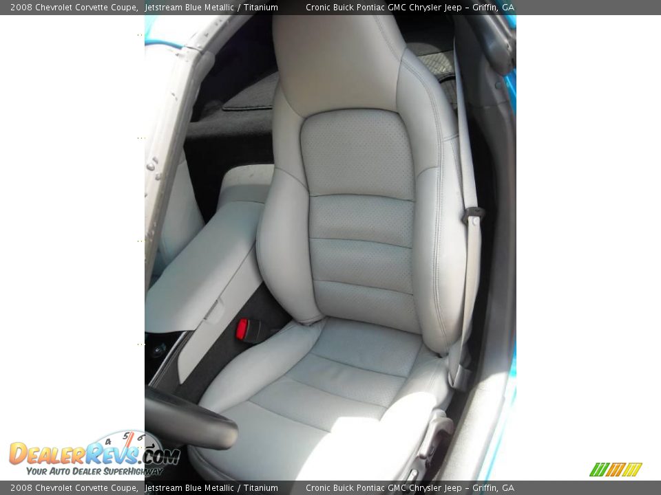 2008 Chevrolet Corvette Coupe Jetstream Blue Metallic / Titanium Photo #12