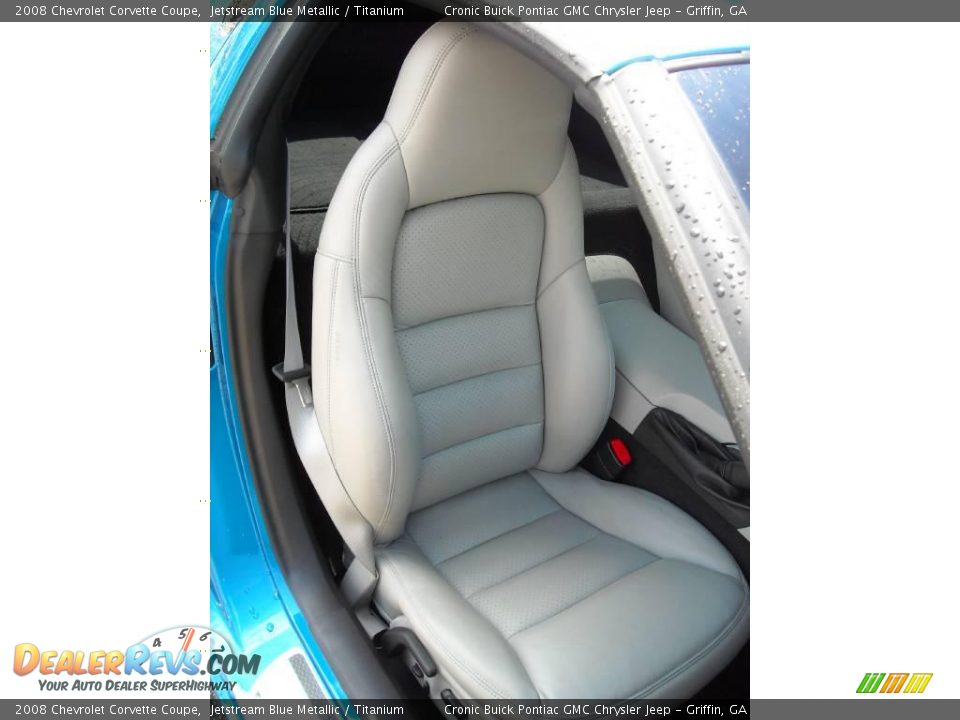 2008 Chevrolet Corvette Coupe Jetstream Blue Metallic / Titanium Photo #14