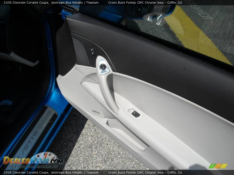 2008 Chevrolet Corvette Coupe Jetstream Blue Metallic / Titanium Photo #15
