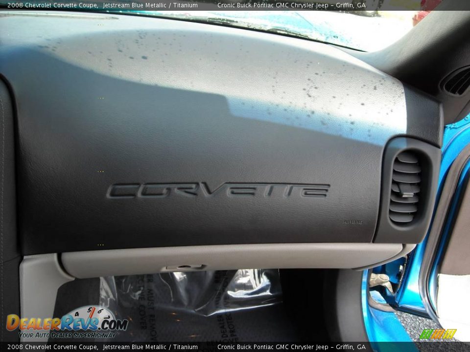 2008 Chevrolet Corvette Coupe Jetstream Blue Metallic / Titanium Photo #16