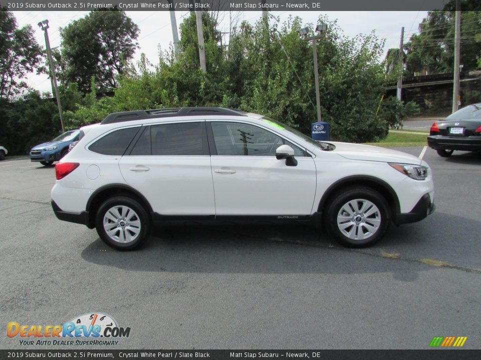 2019 Subaru Outback 2.5i Premium Crystal White Pearl / Slate Black Photo #5