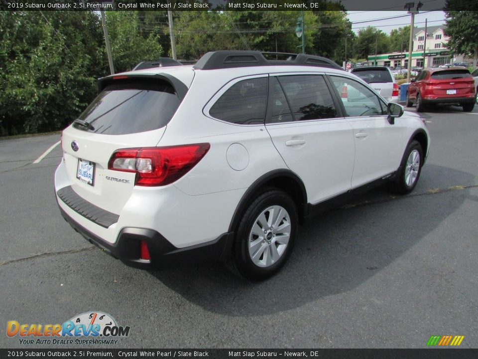 2019 Subaru Outback 2.5i Premium Crystal White Pearl / Slate Black Photo #6