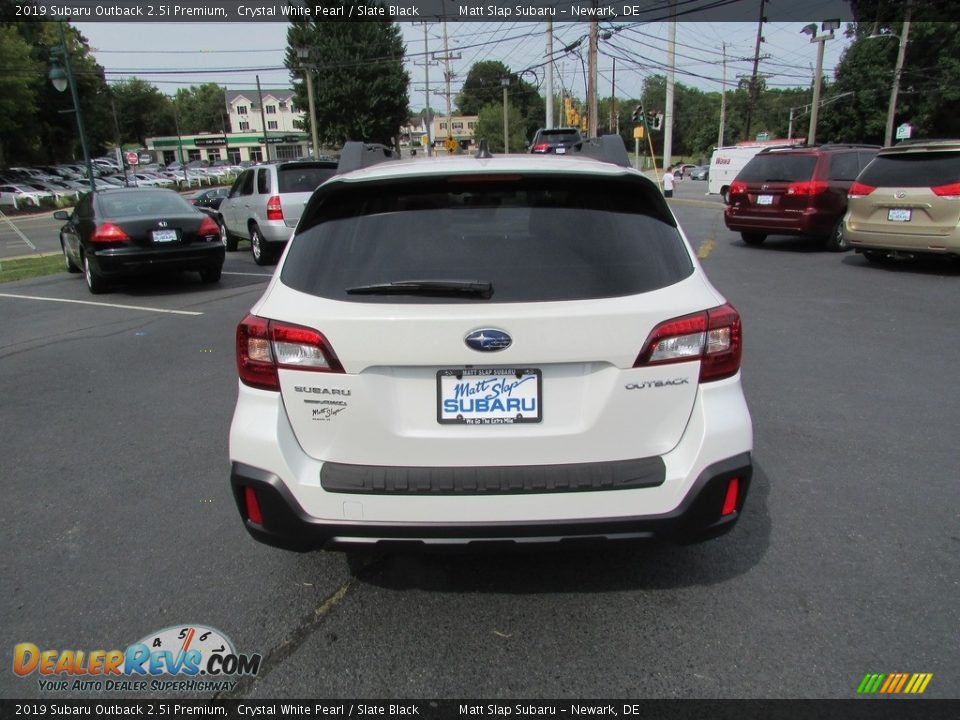 2019 Subaru Outback 2.5i Premium Crystal White Pearl / Slate Black Photo #7