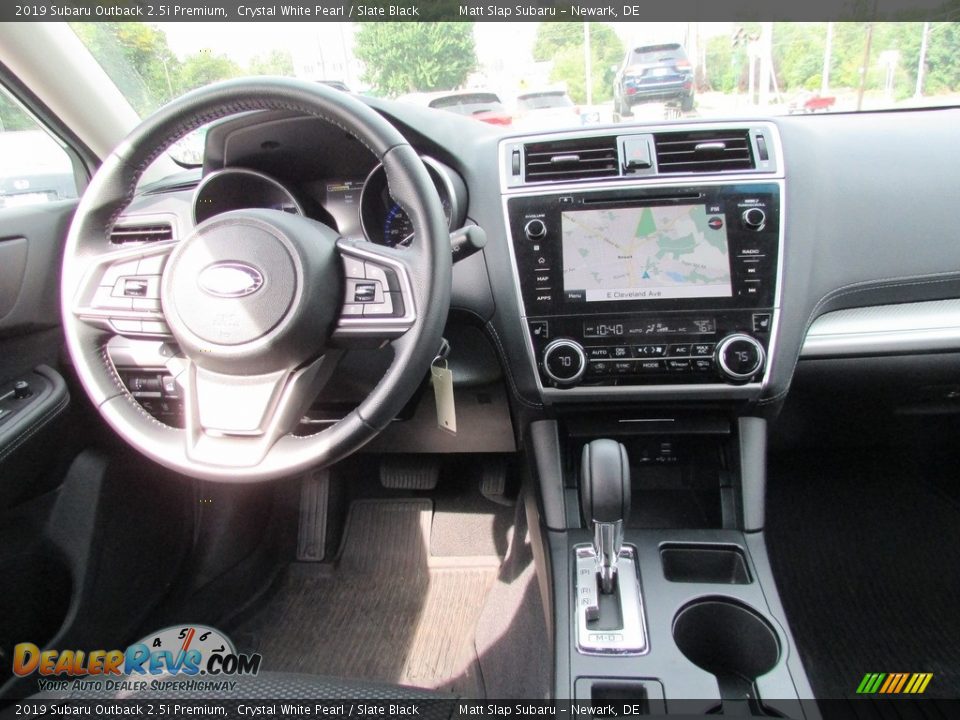 2019 Subaru Outback 2.5i Premium Crystal White Pearl / Slate Black Photo #10