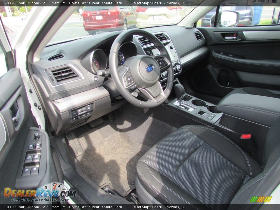 2019 Subaru Outback 2.5i Premium Crystal White Pearl / Slate Black Photo #12