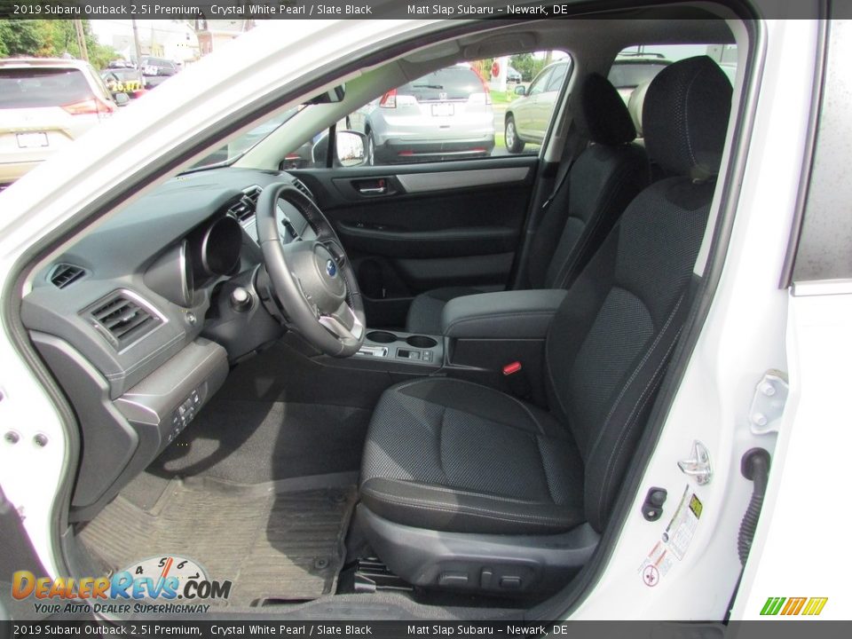 2019 Subaru Outback 2.5i Premium Crystal White Pearl / Slate Black Photo #13
