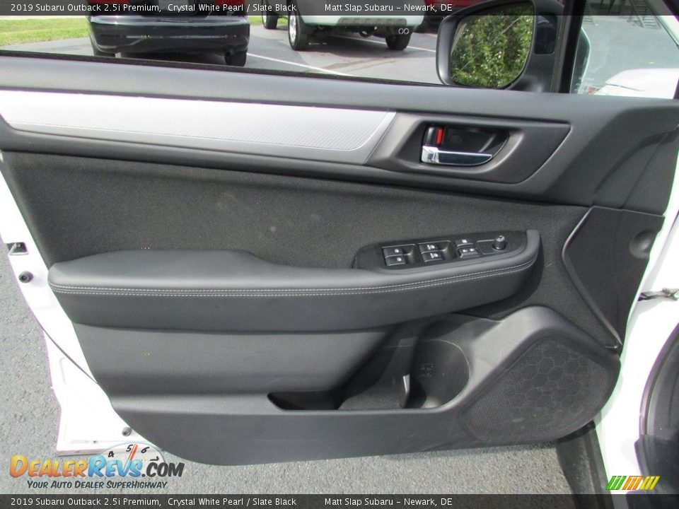 2019 Subaru Outback 2.5i Premium Crystal White Pearl / Slate Black Photo #14