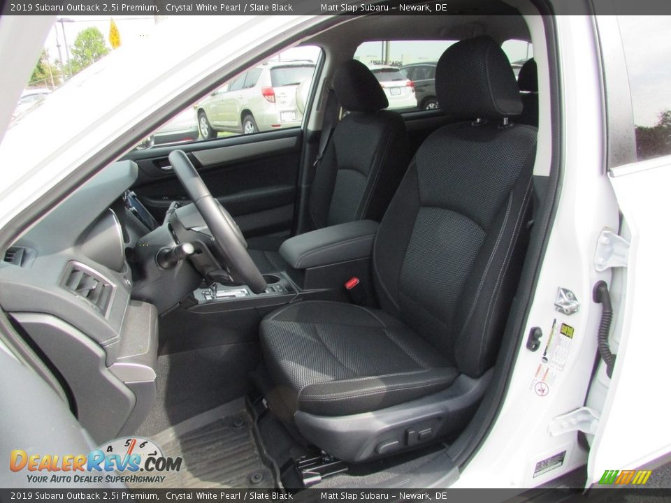 2019 Subaru Outback 2.5i Premium Crystal White Pearl / Slate Black Photo #16