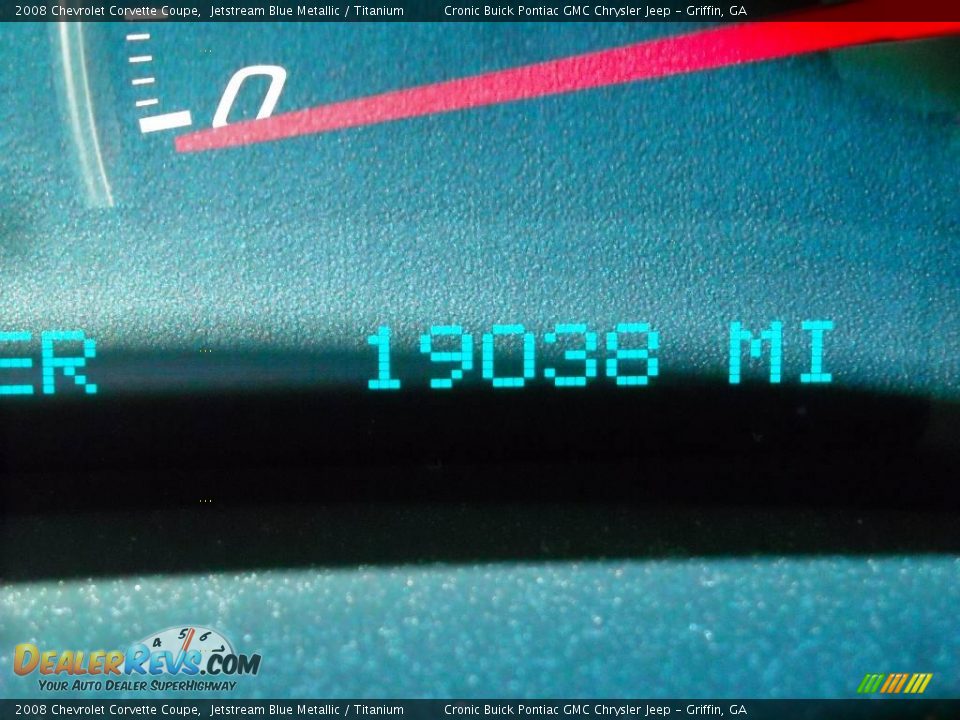 2008 Chevrolet Corvette Coupe Jetstream Blue Metallic / Titanium Photo #20