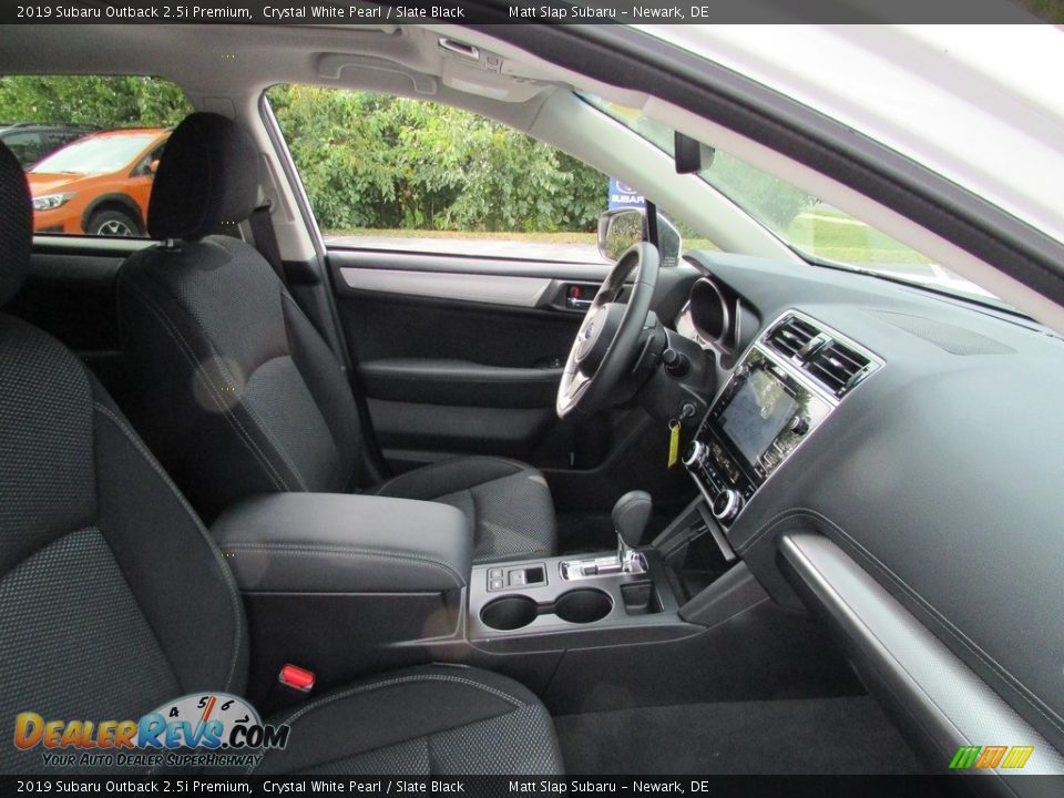 2019 Subaru Outback 2.5i Premium Crystal White Pearl / Slate Black Photo #18