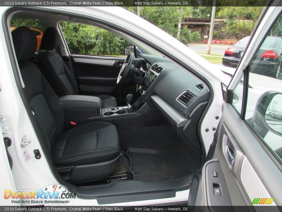 2019 Subaru Outback 2.5i Premium Crystal White Pearl / Slate Black Photo #19