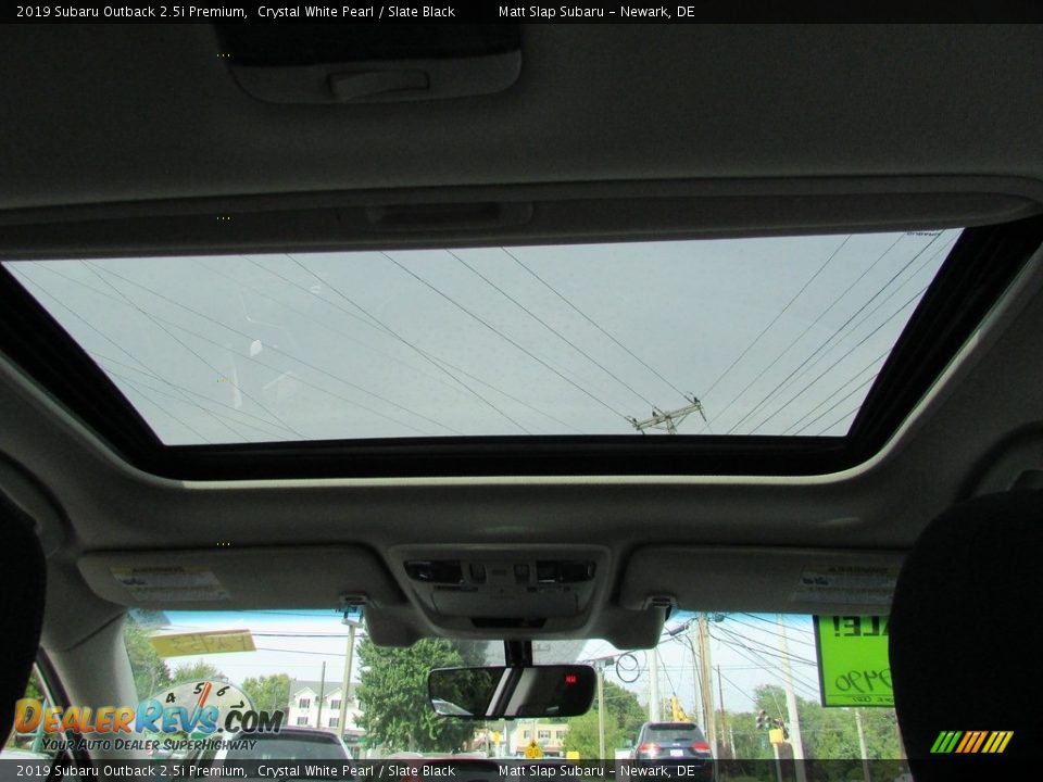 2019 Subaru Outback 2.5i Premium Crystal White Pearl / Slate Black Photo #22