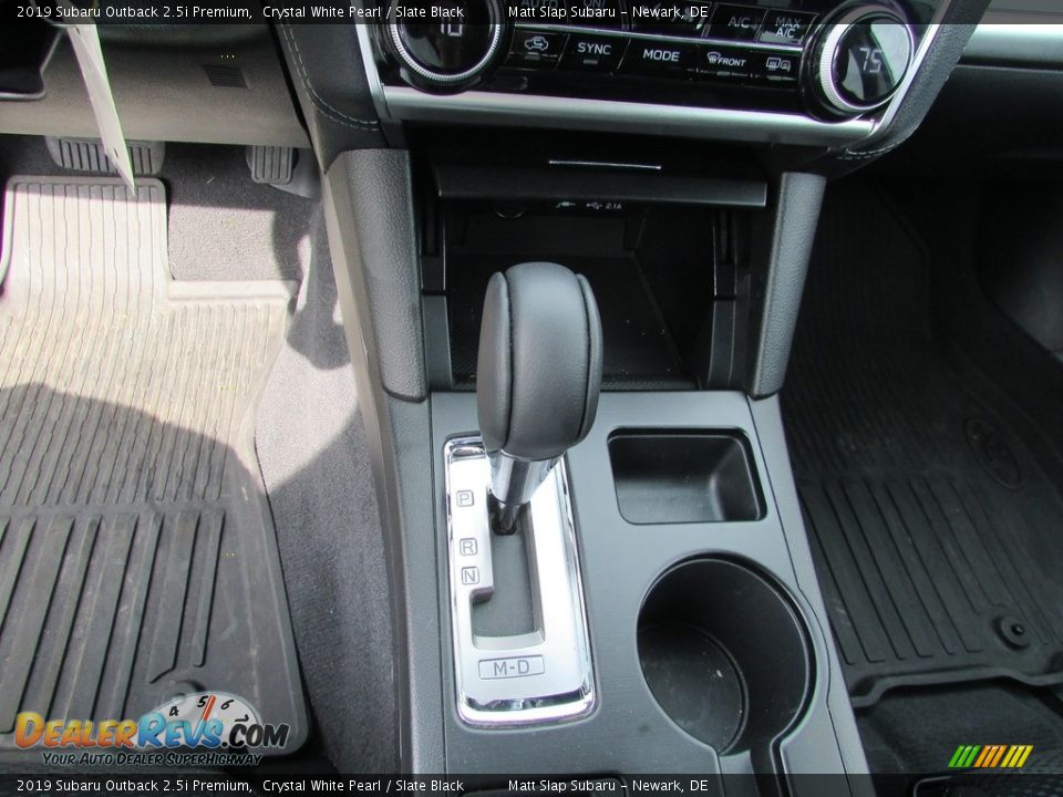 2019 Subaru Outback 2.5i Premium Crystal White Pearl / Slate Black Photo #28