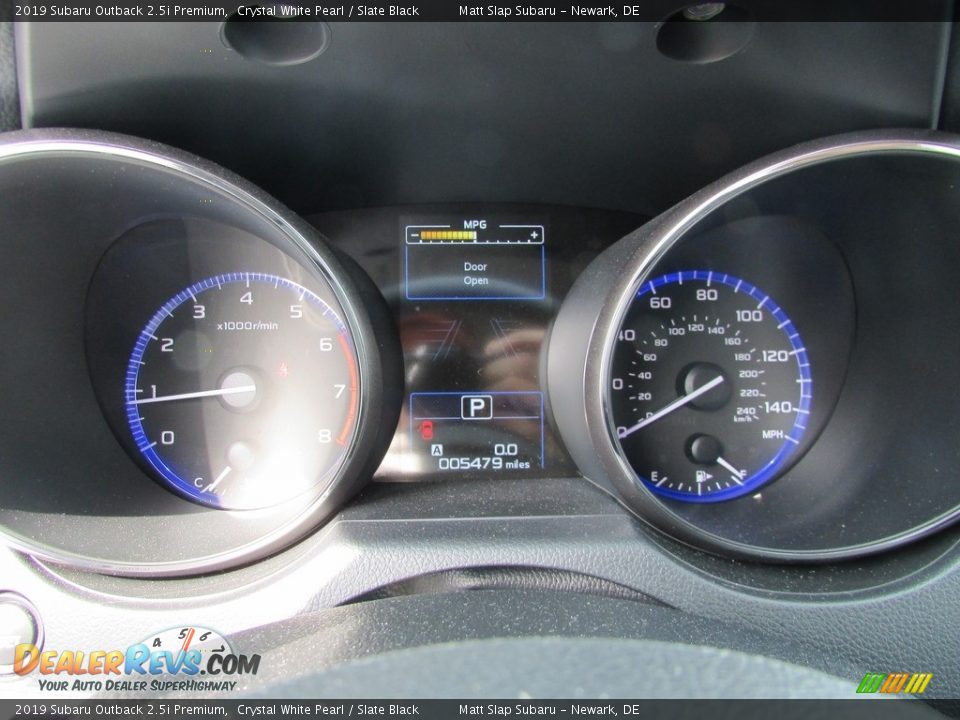 2019 Subaru Outback 2.5i Premium Crystal White Pearl / Slate Black Photo #29