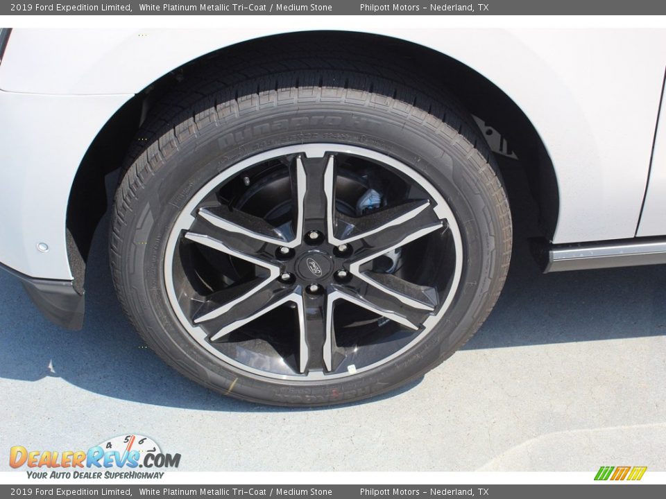 2019 Ford Expedition Limited White Platinum Metallic Tri-Coat / Medium Stone Photo #5