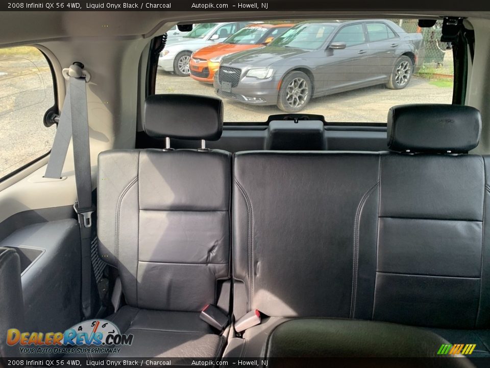 2008 Infiniti QX 56 4WD Liquid Onyx Black / Charcoal Photo #11