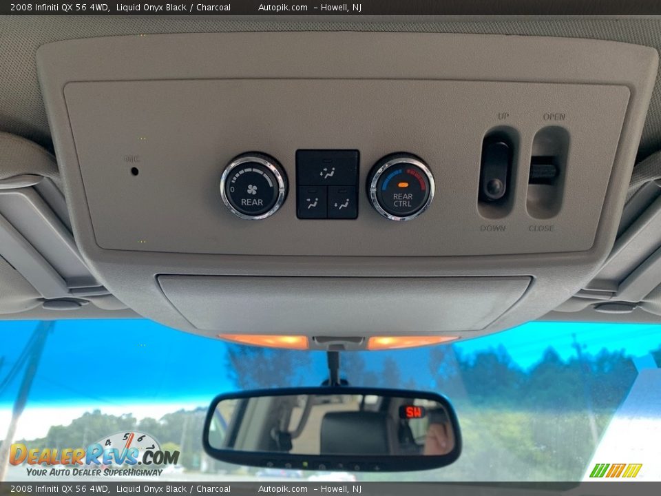2008 Infiniti QX 56 4WD Liquid Onyx Black / Charcoal Photo #15