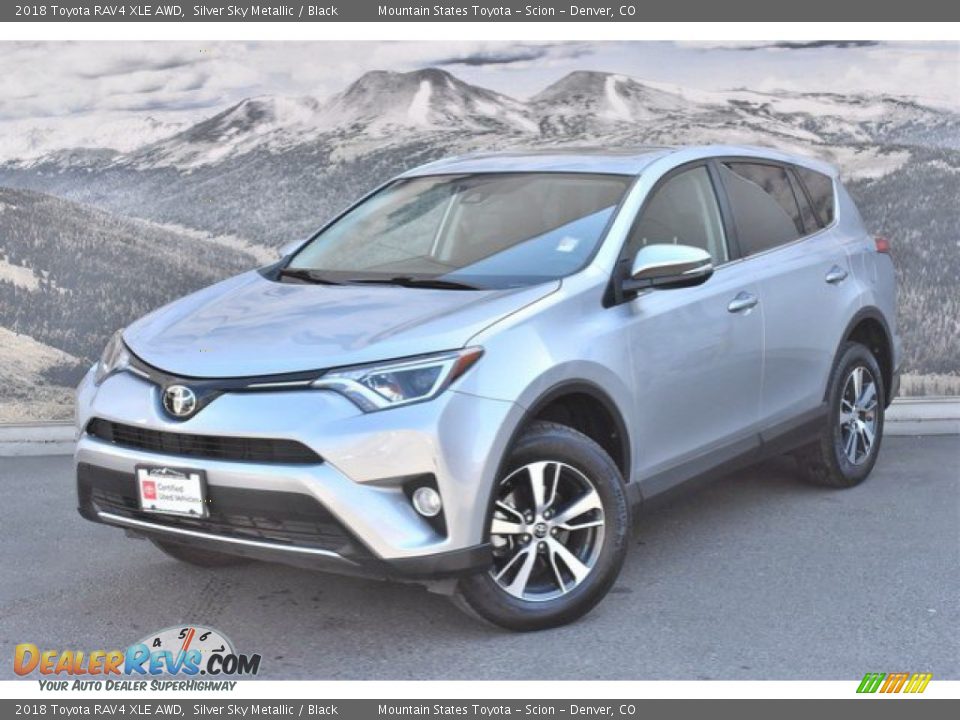 2018 Toyota RAV4 XLE AWD Silver Sky Metallic / Black Photo #5