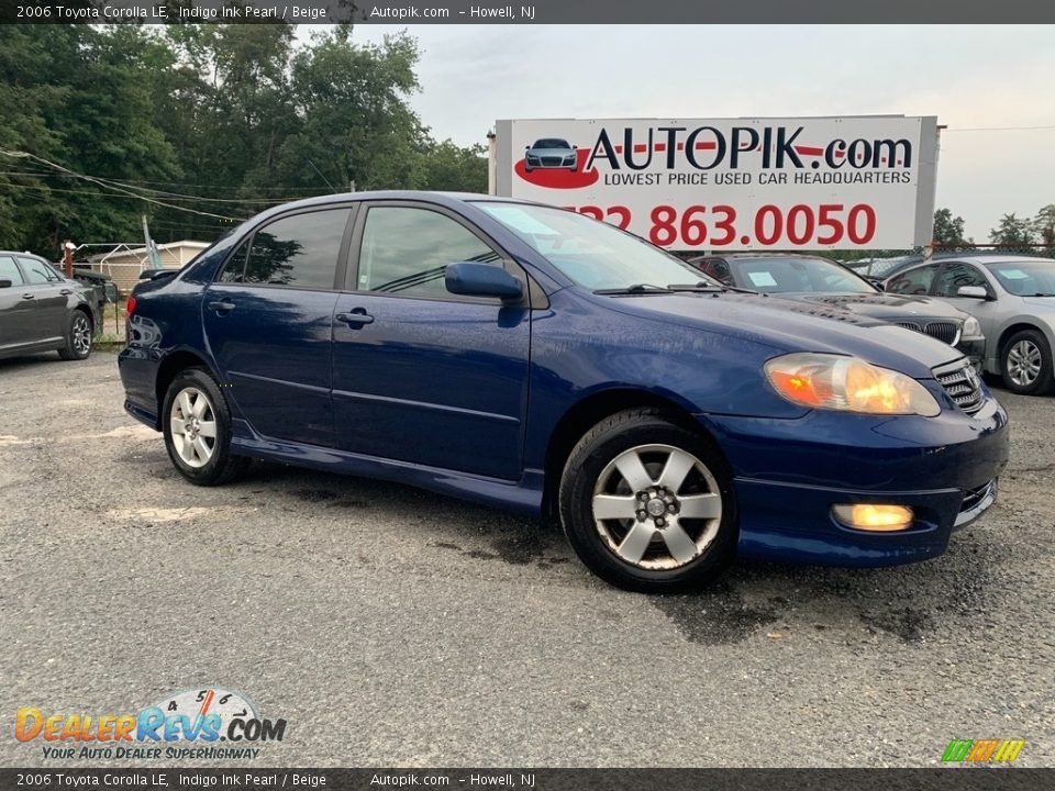 2006 Toyota Corolla LE Indigo Ink Pearl / Beige Photo #1