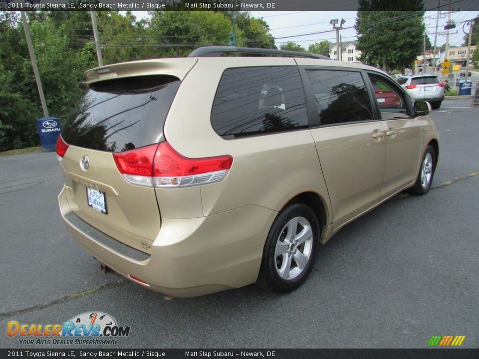 2011 Toyota Sienna LE Sandy Beach Metallic / Bisque Photo #6