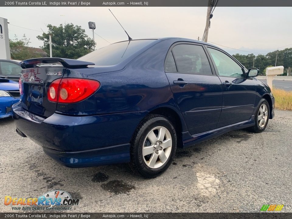 2006 Toyota Corolla LE Indigo Ink Pearl / Beige Photo #3