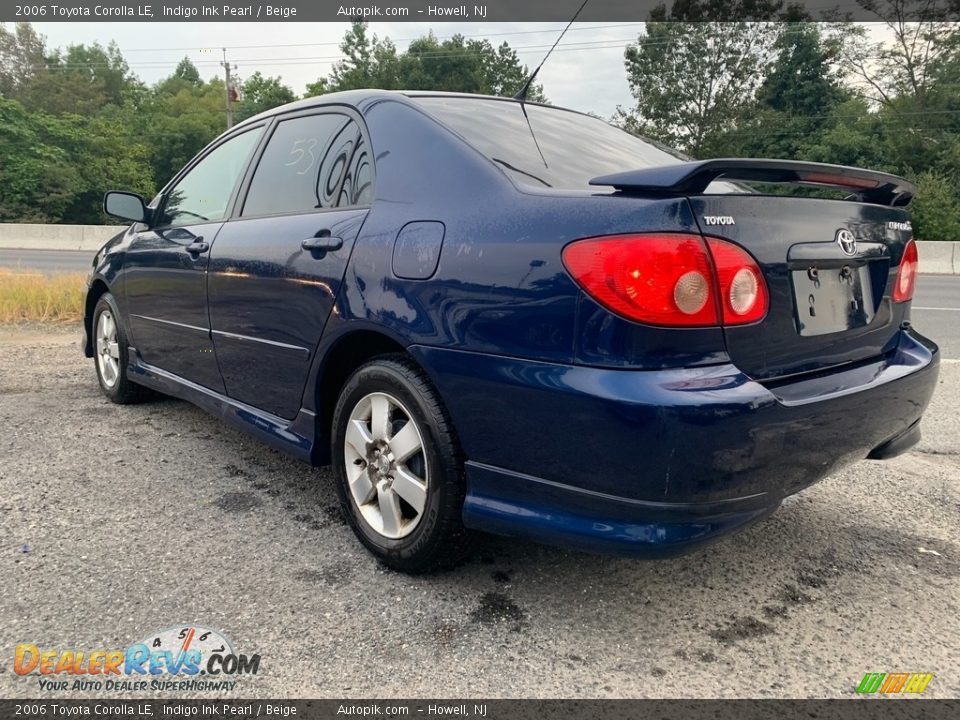 2006 Toyota Corolla LE Indigo Ink Pearl / Beige Photo #5