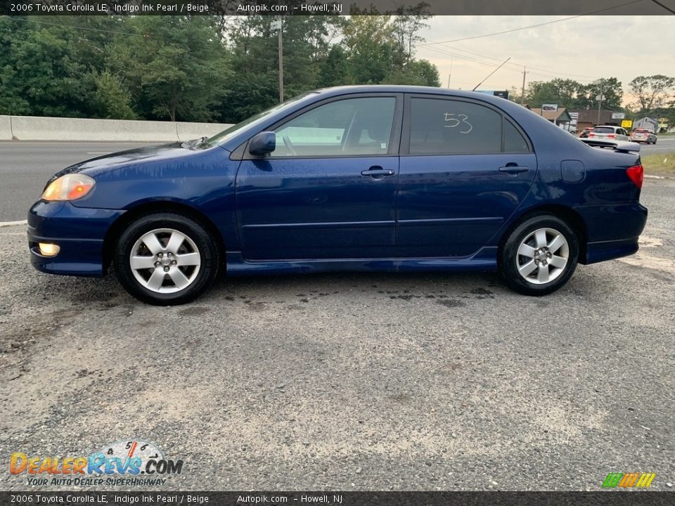 2006 Toyota Corolla LE Indigo Ink Pearl / Beige Photo #6