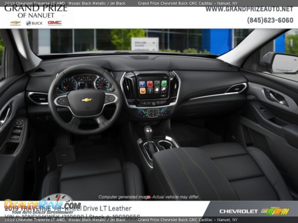 2019 Chevrolet Traverse LT AWD Mosaic Black Metallic / Jet Black Photo #5