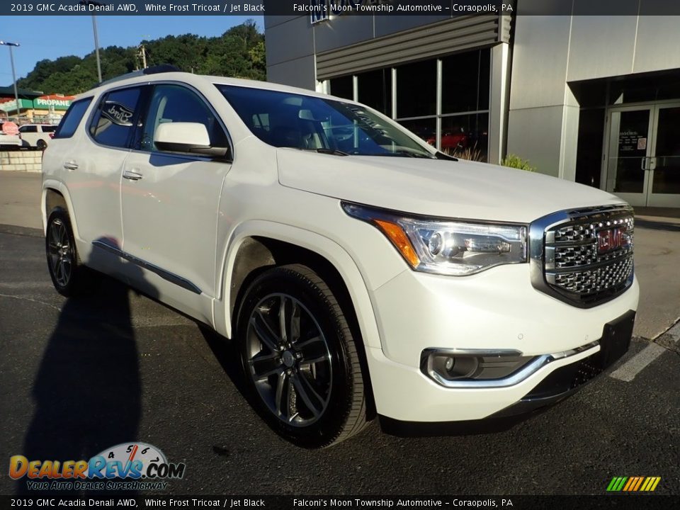 White Frost Tricoat 2019 GMC Acadia Denali AWD Photo #8